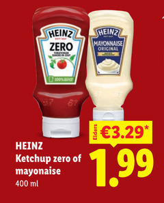 klik op dit plaatje voor een vergroting en voor vergelijkbare aanbiedingen gerelateerd aan
100 400 heinz zero mayonaise original ketchup ml 100 400 heinz zero mayonaise original ketchup ml
