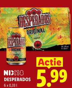  desperados speciaalbieren 6 original tequila nix18 33 l val 5.99 