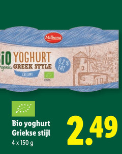  4 150 milbona bio yoghurt organic style creamy griekse stijl 