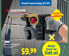  13 20 24 33 woensdag iii parkside slagkracht online accu boorhamer limited edition slagfrequentie boordiameter metaal mm beton steen toebehoren brushless lidl.nl 
