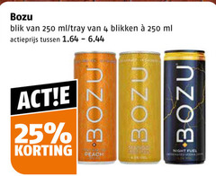  bozu hard seltzer 4 25 250 blik ml tray blikken actieprijs peach night fuel 
