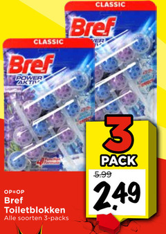  bref toiletblok 3 classic power aktiv formula toiletblokken soorten pack 5.99 