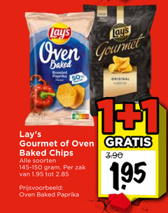  lays chips 1 50 new oven gourmet baked roasted paprika original soorten zak 
