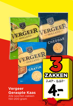  3 4 vergeer holland fan gratin geraspte kaas soorten zakken cheddar 