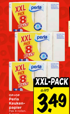  perla keukenpapier 8 xxl pack rolls keuken papier pak rollen 