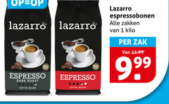 lazarro koffiebonen 1 espresso dark roast coffee beans metal espressobonen zakken kilo zak 