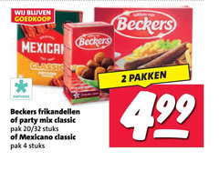 klik op dit plaatje voor een vergroting en voor vergelijkbare aanbiedingen gerelateerd aan
2 4 mexican classic frituur beckers diepvries frikandellen party mix pak 20 32 stuks mexicano pakken 2 4 mexican classic frituur beckers diepvries frikandellen party mix pak 20 32 stuks mexicano pakken