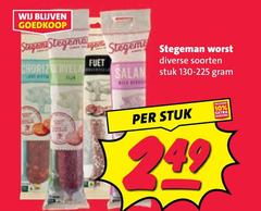 klik op dit plaatje voor een vergroting en voor vergelijkbare aanbiedingen gerelateerd aan
10 stegeman worst soorten salami stuk 10 stegeman worst soorten salami stuk
