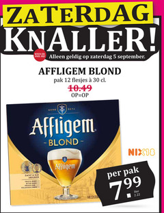  affligem speciaalbieren 5 12 30 90 zaterdag knaller blond pak anno zacht rijk fruitig 00 bitter volmondig nix18 7 99 liter 