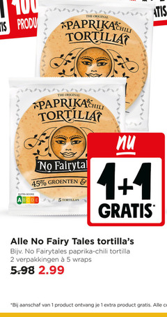  tortilla 1 2 5 45 original paprika nutri score hill groenten fairy fairytales chili wraps aanschaf 