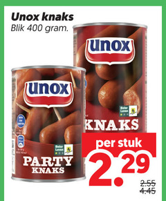  unox knakworsten 400 knaks blik leven beter stuk party 