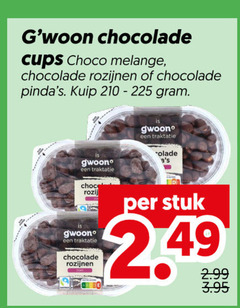  chocolade rozijnen 210 225 cups choco melange kuip gwoon traktatie choc rozijn stuk 
