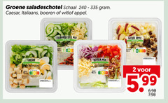klik op dit plaatje voor een vergroting en voor vergelijkbare aanbiedingen gerelateerd aan
2 groene saladeschotel schaal caesar italiaans boeren witlof appel groente italiaanse stijl mix 10 2 groene saladeschotel schaal caesar italiaans boeren witlof appel groente italiaanse stijl mix 10