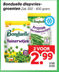  2 100 bonduelle diepvries groenten zak tuinerwtjes fijn vers 