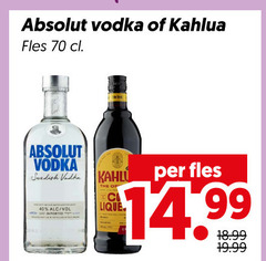  absolut kahlua likeur wodka 40 vodka fles swedish 