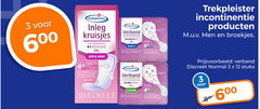 3 4 12 trekpleister incontinentie men broekjes 6 inleg kruisjes licht urineverlies ultra mini elite verband 10x discreet 12x normaal normal stuks 