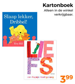  slaap dribbel kartonboek eric hill le rupsje nooitgenoeg 