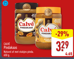  calve pindakaas 650 smeuig naturel stukjes pinda duurzaam 