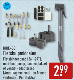  26 ride go mini luchtpomp bandenplakset adapterset amerikaanse franse ventielen stuk 