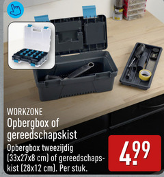 klik op dit plaatje voor een vergroting en voor vergelijkbare aanbiedingen gerelateerd aan
workzone opbergbox gereedschapskist tweezijdig cm gereedschaps kist stuk workzone opbergbox gereedschapskist tweezijdig cm gereedschaps kist stuk