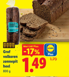  brood zonne grof volkoren zonnepit 