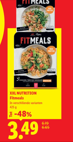  serveertip xl high protein chicken teriyaki noodles regular broccoliroosjes xxl nutrition 