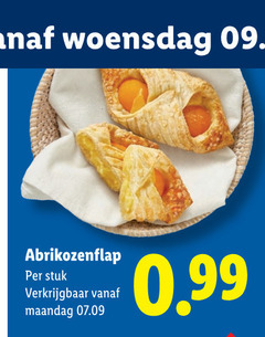  woensdag abrikozenflap stuk maandag 