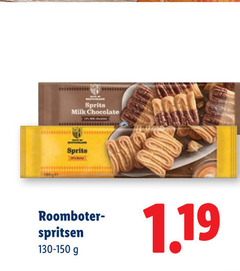  sprits milk chocolate xd roomboter spritsen 