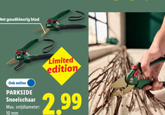  10 goudkleurig blad online parkside snoeischaar snijdiameter mm limited edition 