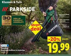  12 30 34 klussen tuin iii parkside years volle kracht vooruit online elektrische bladblazer bladzuiger mega deal luchtsnelheid min inhoud l 