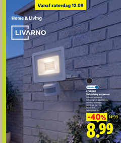  7 10 12 180 zaterdag home living livarno online buitenlamp sensor robuuste aluminium behuizing lichtduur instelbaar sec min bereik detectiehoek 