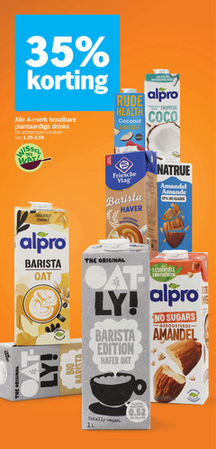  6 19 35 merk houdbare plantaardige drinks varieeren wissel nieuwe receptuur laag servetten faible grasses alpro tempting tropical health coco coconut barista taste friesche vlag haver opschuimbaar le amandel sugars plant based original share bio edition totally climate footprint co calcium 02 