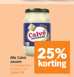  calve snacksaus mayonaise 25 sauzen varieeren 