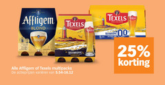  affligem texels speciaalbieren 25 anno speciaalbier zacht ruk bitter 00 tarwebier multipacks varieeren skuumkoppe 6x 