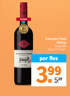  soepel 8 to bull since camden park australia shiraz south fles liter 