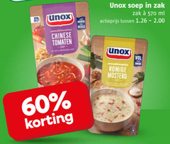  unox soep 60 zak ml orient vezels actieprijs chinese tomaten romige mosterd 