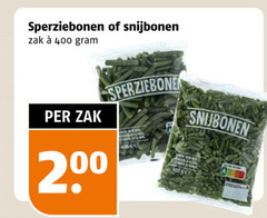  snijbonen sperziebonen 400 zak 2 