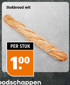  stokbrood 100 wit stuk 