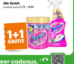  vanish vlekkenverwijderaar 1 20 30 actieprijs 2x detachant action cadeaus 