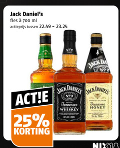  jack daniels whisky 25 700 fles ml actieprijs da tennessee sour whiskey smooth honey nix18 