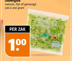  100 200 ijsbergsla naturel fijn gemengd zak 