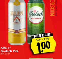  grolsch alfa blikjes bier 18 50 pilsner pils blik 1 00 nix18 alcohol 