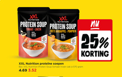 soep 25 xxl nutrition protein soup tomaat linzen zak hak groenten peulvruchten zoete aardappel pompoen soepen 