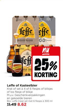  kasteelbier leffe blikjes bier krat speciaalbieren 4 6 25 100 300 kast tri anno effe belge belgisch abdijbier blonde blond nuances clou kruidnagel vanille kasteel donker akc 8 5 subtiel vleugje puissantes ongefilterd l flesje blikje geschenkverpakkingen bieren tripel ml 