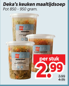  soep 950 keuken maaltijdsoep pot kippensoep italiaanse tomatensoep groentesoep stuk 3.99 