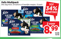  felix kattenvoer 2 12 34 multipack dag feest sensations reepjes pack purina 7 3x rund gelei lam kip konijn vis gele recyclebaar groente wortelen tomaten zalm courgette forel sperziebonen 