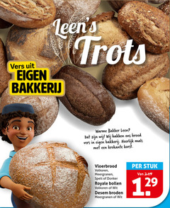  brood vers bakkerij trots warme bakker da bakken krokante korst vloerbrood volkoren meergranen spelt donker royale bollen wit broden stuk 