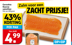  gerookte zalmfilet 200 noorse pak zalm zacht 