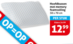  50 hoofdkussen memory foamvulling cm stuk elders 