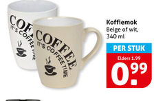  mokken coffee vie koffiemok beige wit ml stuk elders 